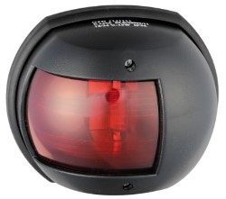Maxi 20 negru 12 V / 112,5 ° lumină roșie de navigare